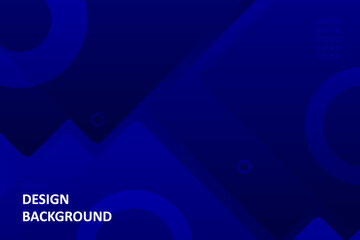 Dark blue gradient geometric shape abstract background