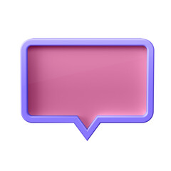 3d illustration. Bubble in cartoon style not white background. Well suited for a landing page, mobile app, or website. 3d rendering