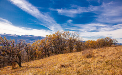 Fototapeta premium Mountain day autumn, Caucasus