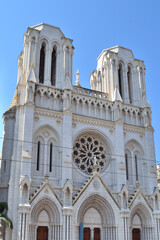 Fototapeta na wymiar Notre Dame Cathedral in Nice