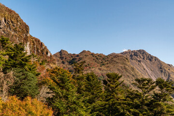 長崎県雲仙市　雲仙野岳から望む風景