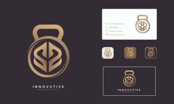 Alphabet SS fitness logo, vector dumbbell icon, symbol vector illustration design template