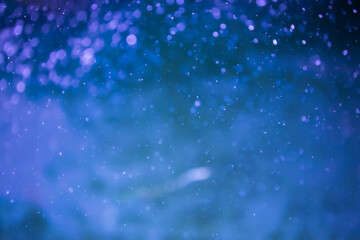 Bubbles on a blue background