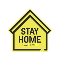 Stay at Home Concept. Covid-19 stock illustration stock illustration eps 10