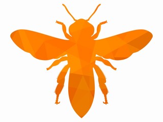 illustration of a bee , vector draw