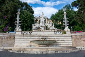 Fototapeta na wymiar Fountain Della Dea di Roma