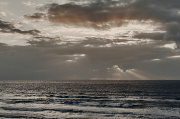 Fototapeta na wymiar Clouds over the sea