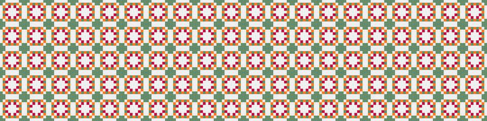 Abstract Cross Pattern Dots Logo generative computational art illustration