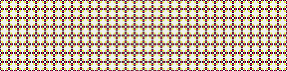 Fototapeta premium Abstract Cross Pattern Dots Logo generative computational art illustration