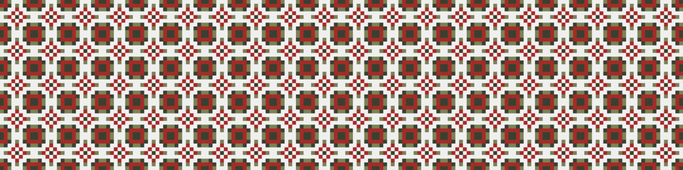 Fototapeta premium Abstract Cross Pattern Dots Logo generative computational art illustration