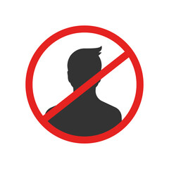 No man vector icon.