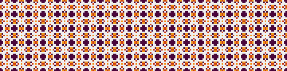 Fototapeta premium Abstract Cross Pattern Dots Logo generative computational art illustration