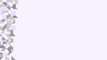 Abstract geometric style background empty white copy space vector design. Minimalist empty grey and white triangles, halftone modern monochrome cover with space for text or advertising