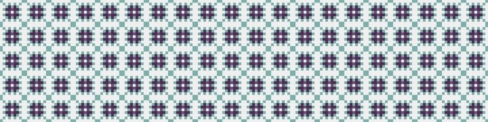 Fototapeta premium Abstract Cross Pattern Dots Logo generative computational art illustration