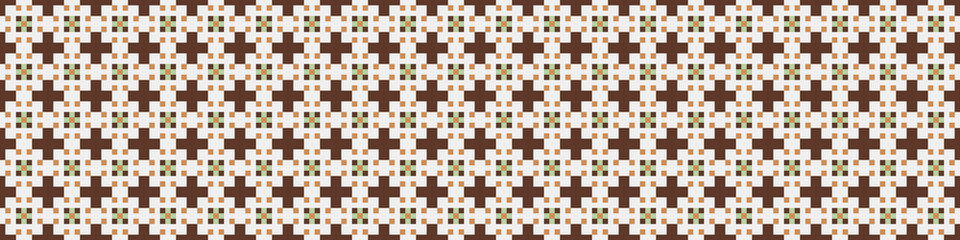 Abstract Cross Pattern Dots Logo generative computational art illustration