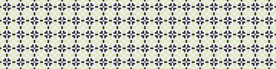 Fototapeta premium Abstract Cross Pattern Dots Logo generative computational art illustration