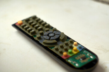 Photo of disassembled remote controller