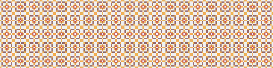 Fototapeta premium Abstract Cross Pattern Dots Logo generative computational art illustration