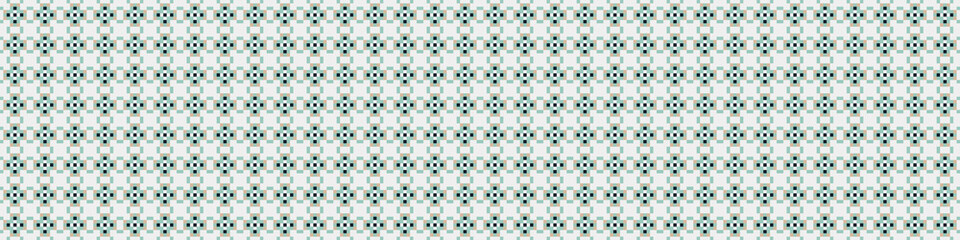 Fototapeta premium Abstract Cross Pattern Dots Logo generative computational art illustration