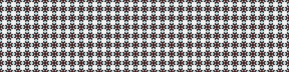Fototapeta premium Abstract Cross Pattern Dots Logo generative computational art illustration