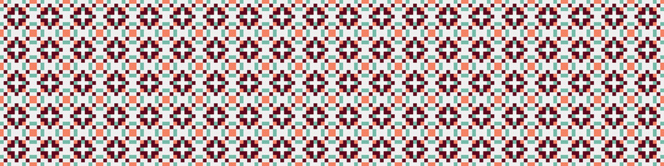 Abstract Cross Pattern Dots Logo generative computational art illustration