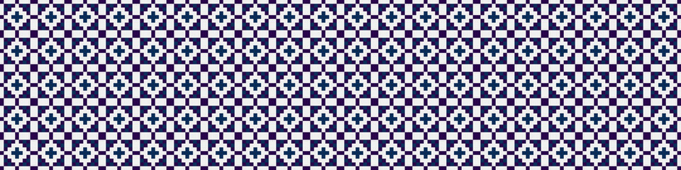 Fototapeta premium Abstract Cross Pattern Dots Logo generative computational art illustration