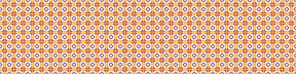 Naklejka premium Abstract Cross Pattern Dots Logo generative computational art illustration