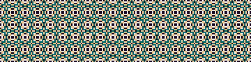 Abstract Cross Pattern Dots Logo generative computational art illustration