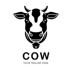 Cow logo vector