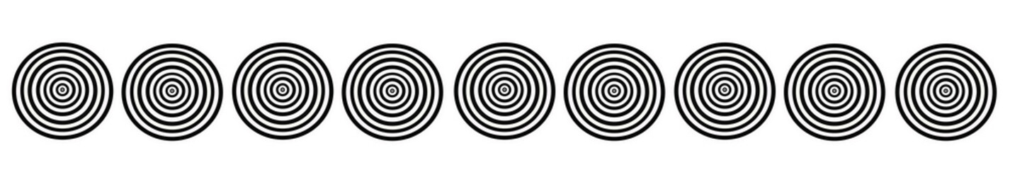 Footer circle shape pattern black and white for decoration