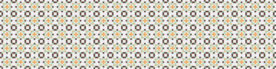 Fototapeta premium Abstract Cross Pattern Dots Logo generative computational art illustration