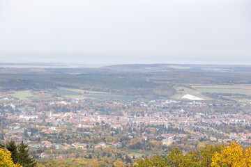Aussicht in dunstigen Wetter
