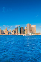 Manhattan from the River in New York, United States.