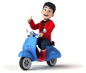 Fun 3D cartoon teenage boy © Julien Tromeur