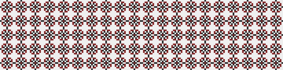 Fototapeta premium Abstract Cross Pattern Dots generative computational art illustration