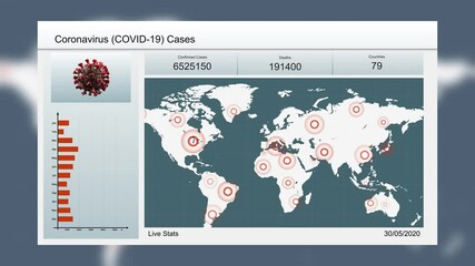 COVID-19 global pandemic, data analysis report, coronavirus - Powered by Adobe