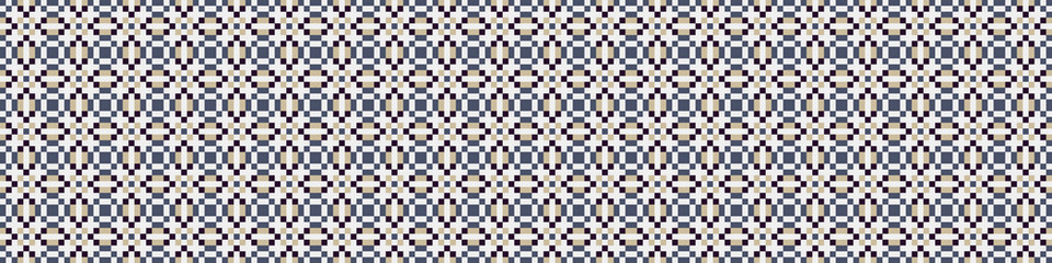 Fototapeta premium Abstract Cross Pattern Dots Logo generative computational art illustration