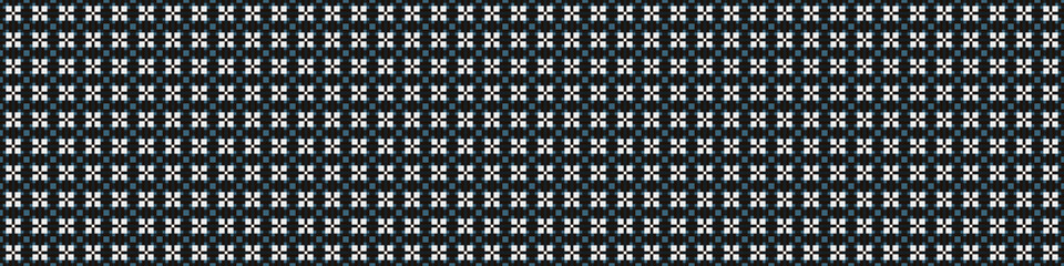 Fototapeta premium Abstract Cross Pattern Dots Logo generative computational art illustration