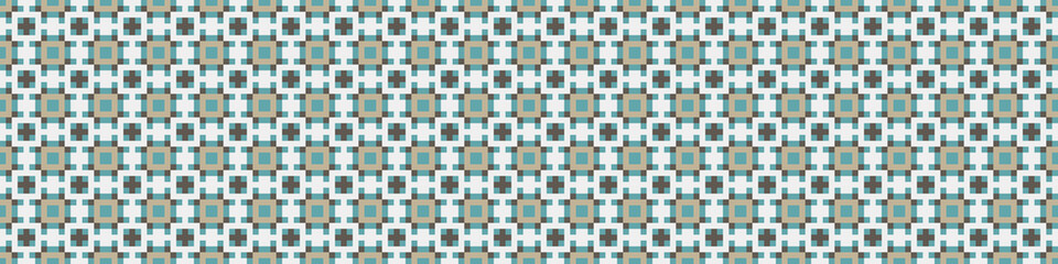 Fototapeta premium Abstract Cross Pattern Dots Logo generative computational art illustration