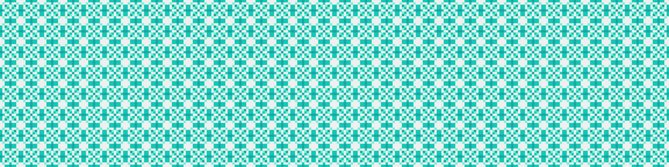 Abstract Cross Pattern Dots Logo generative computational art illustration