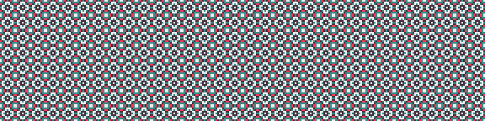 Abstract Cross Pattern Dots Logo generative computational art illustration