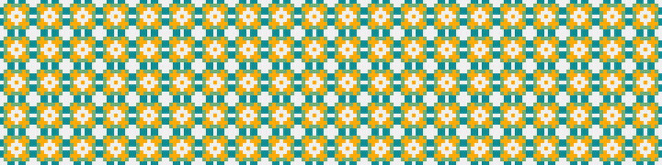 Abstract Cross Pattern Dots Logo generative computational art illustration