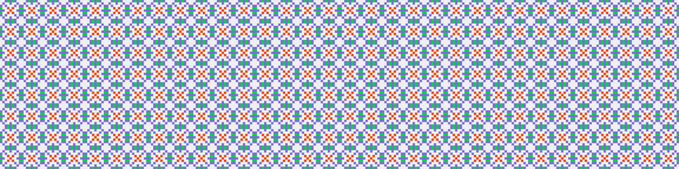 Abstract Cross Pattern Dots Logo generative computational art illustration