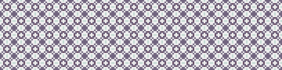 Fototapeta premium Abstract Cross Pattern Dots Logo generative computational art illustration