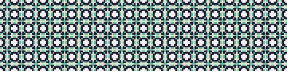 Abstract Cross Pattern Dots Logo generative computational art illustration