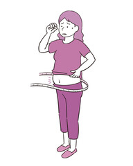 メタボリックシンドロームな女性