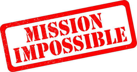 Mission Impossible - Red Rubber Stamp.