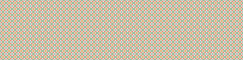 Fototapeta premium Abstract Cross Pattern Dots Logo generative computational art illustration