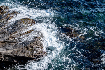 Obraz premium 磯の風景 波 