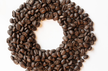 Coffee beans isolated